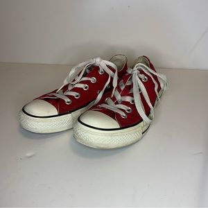 Womens, Red Converse All Star Low Shoes Size 5
